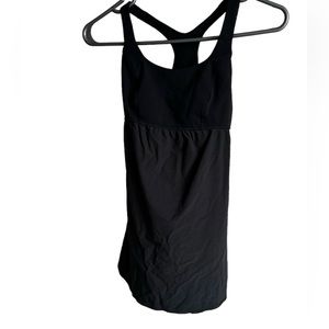 LULULEMON Black Venus Flowing Sleeveless Racerback Tank Top Sz 4